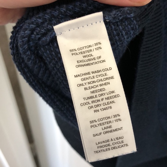 Vineyard Vines navy blue pullover half-zip sweater size XL - Picture 10 of 11